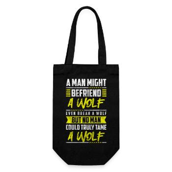Wolves Strength - Gift Bag for Bottles - black - Front