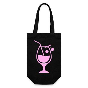 Cocktail 01 - Gift Bag for Bottles - black - Front