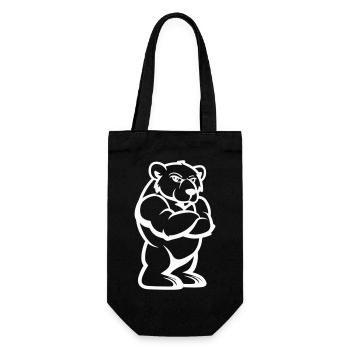 Bear Comic - Gift Bag for Bottles - black - Front