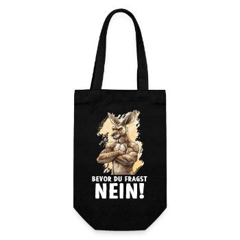 Kangaroo Marsupial Kangaroo Before You Ask No - Gift Bag for Bottles - black - Front