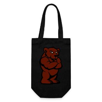 Bear Comic - Gift Bag for Bottles - black - Front