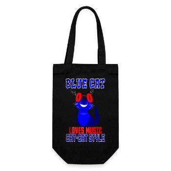 BLUE CAT LOVE MUSIC - Sac à bouteille - noir - Devant