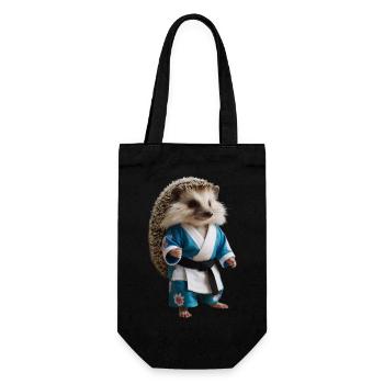 Hérisson sportif - Sac à bouteille - noir - Devant