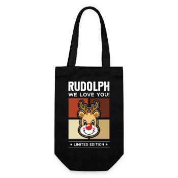 Rudolph - Geschenkbeutel für Flaschen - Schwarz - Vorne