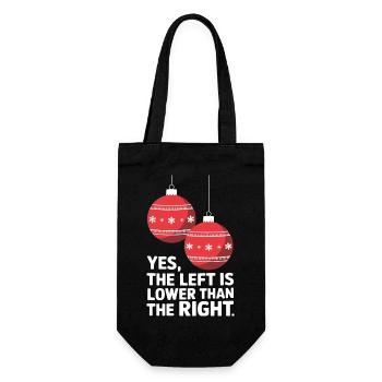 Lustiger Weihnachtsschmuck Humor - Geschenkbeutel für Flaschen - Schwarz - Vorne