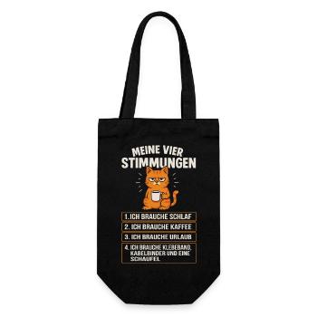 Mes Quatre Humeurs Drôle de Chat - Sac à bouteille - noir - Devant