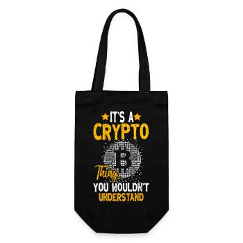 Chemise Bitcoin pour les fans de crypto - Sac à bouteille - noir - Devant