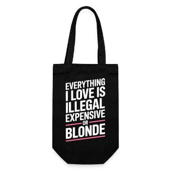 Tout ce que j’aime Illégalement, hommes blonds chers - Sac à bouteille - noir - Devant