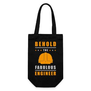 Fabulous Engineer Helmet - Gift Bag for Bottles - black - Front