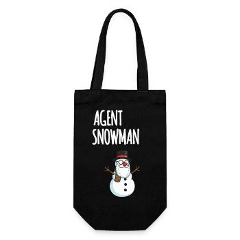 Agent Bonhomme de Neige - Sac à bouteille - noir - Devant