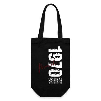 56th Birthday Gift Husband Wife March 1970 - Gift Bag for Bottles - black - Front