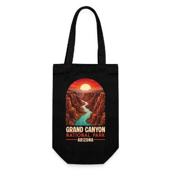 Grand Canyon Nationalpark, Bundesstaat Arizona - Geschenkbeutel für Flaschen - Schwarz - Vorne