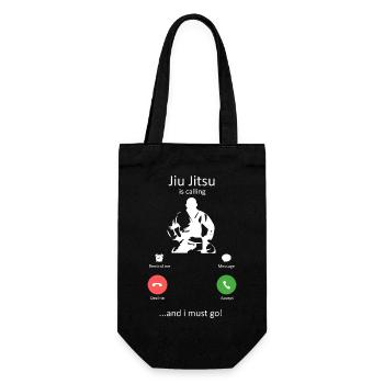 Jiu Jitsu Is Calling Funny Martial Arts Slogan - Gift Bag for Bottles - black - Front