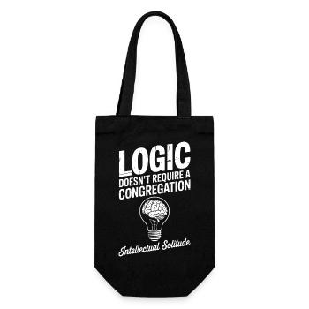 Logic Solitude Glühbirnen-Tee - Geschenkbeutel für Flaschen - Schwarz - Vorne