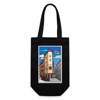 Tower Street Urban Vintage - Gift Bag for Bottles - black - Front