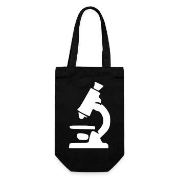 Don du symbole scientifique du microscope - Sac à bouteille - noir - Devant