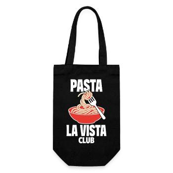 Pasta La Vista Club for pasta fans - Gift Bag for Bottles - black - Front