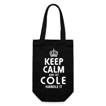 COLE Handle It - Geschenkbeutel für Flaschen - Schwarz - Vorne