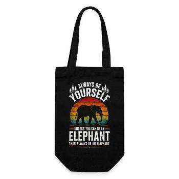 Sois toujours toi-même - Geschenkbeutel für Flaschen - Schwarz - Vorne