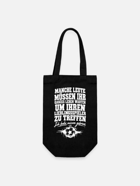 Geschenk für Mama Lieblingsspieler geboren - Geschenkbeutel für Flaschen - Schwarz