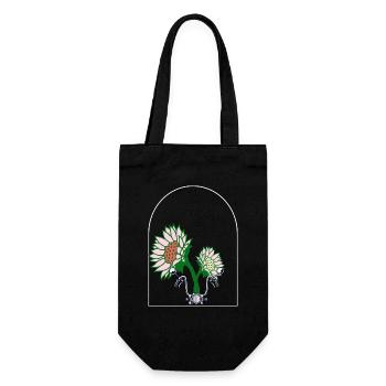 AU-DESSUS DE LA FLEUR DE FENÊTRE - Sac à bouteille - noir - Devant