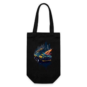 Classic sports car - Gift Bag for Bottles - black - Front