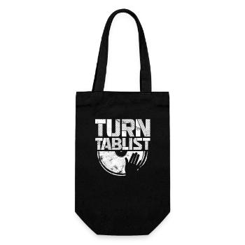 Turntablist Dj Mix Vinyl Hip-Hop Music - Gift Bag for Bottles - black - Front