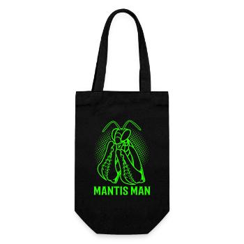 Mantis Gottesanbeter Gottesanbeterin - Geschenkbeutel für Flaschen - Schwarz - Vorne