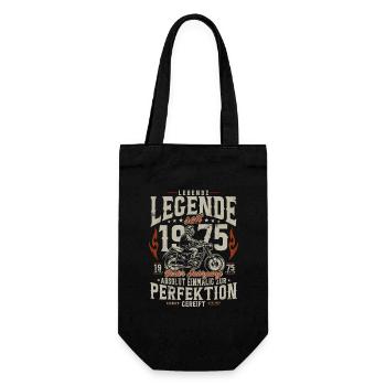 Living Legend 1975 Birthday Motorcycle Gift - Gift Bag for Bottles - black - Front