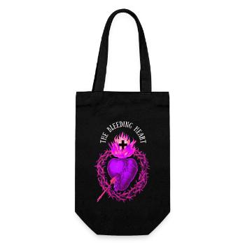 Jesus Christ Bleeding Heart Bleeding Heart - Gift Bag for Bottles - black - Front