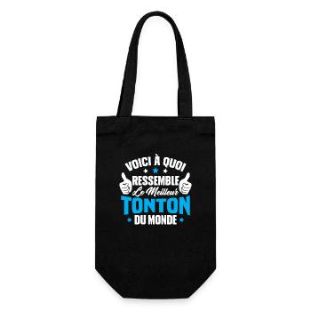 Voici à Quoi Ressemble le Meilleur Tonton du Monde - Sac à bouteille - noir - Devant