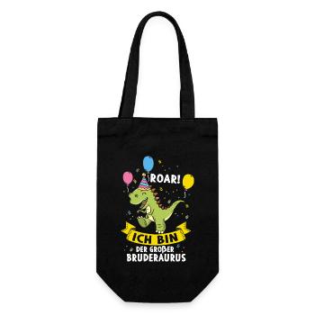 Je vais être un grand frère - Sac à bouteille - noir - Devant
