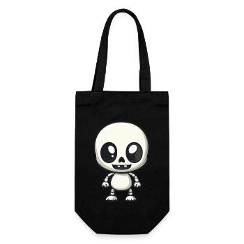 Zombie Halloween Skeleton Comic - Gift Bag for Bottles - black - Front