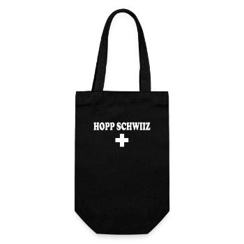 Hopp schwiiz - Sac à bouteille - noir - Devant