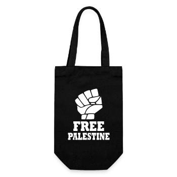 Free palestine - Gift Bag for Bottles - black - Front
