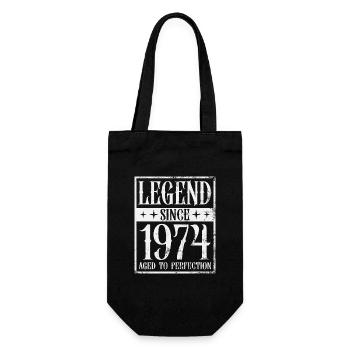 Légende depuis 1974 cadeau d’anniversaire Vintage - Sac à bouteille - noir - Devant