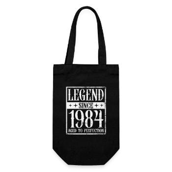 Légende depuis 1984 Vintage cadeau d’anniversaire - Sac à bouteille - noir - Devant