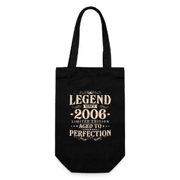 Légende depuis 2006 Vintage Born Anniversaire - Sac à bouteille - noir - Devant