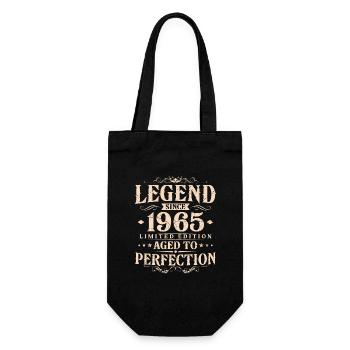 Légende depuis 1965 Vintage Born Anniversaire - Sac à bouteille - noir - Devant