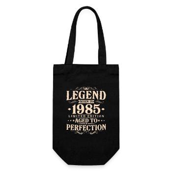 Legend Since 1985 Vintage Vintage Birthday - Gift Bag for Bottles - black - Front