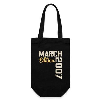 March 2007 Birthday Gift March 2007 - Gift Bag for Bottles - black - Front