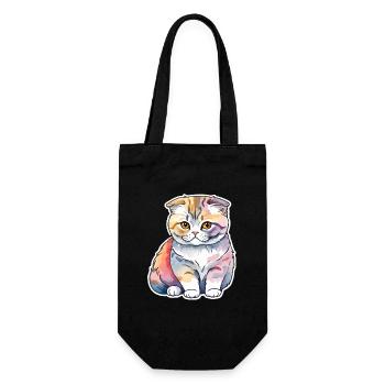 Scottish Fold Chat écossais à oreilles repliées - Sac à bouteille - noir - Devant