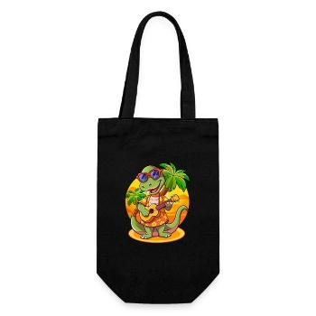 Drôle Serpent Dessin Animé Plage D’été Lunettes De Soleil Guitare - Sac à bouteille - noir - Devant