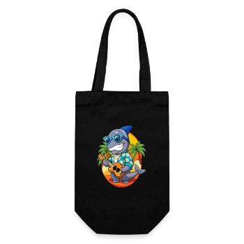 Funny Seal Summer Beach Sunglasses Hawaiian - Gift Bag for Bottles - black - Front