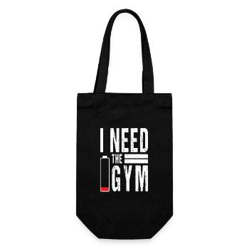 J’ai besoin du Gym Fitness Studio Sport Spruch - Sac à bouteille - noir - Devant