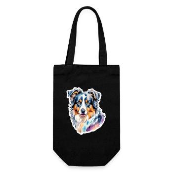 Berger Australien Aquarelles - Sac à bouteille - noir - Devant