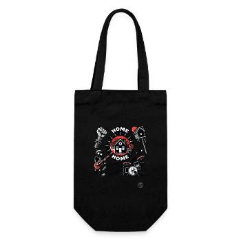 Home sweet home for anarchy emo punks - Gift Bag for Bottles - black - Front