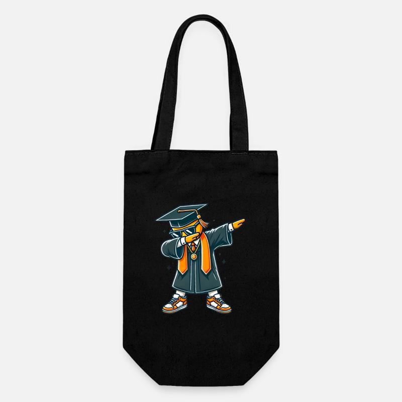 Illustration de pose de dab de diplômé cool - Sac à bouteille - noir