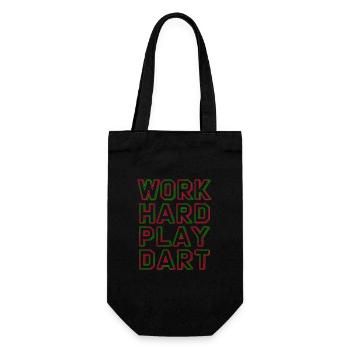 Travailler dur Jeu Fléchettes Fléchettes - Sac à bouteille - noir - Devant