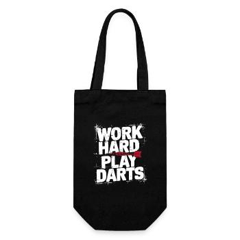 Travailler dur Jeu Fléchettes Fléchettes - Sac à bouteille - noir - Devant